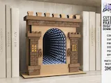 [Laser cut and engrave] Decorative Infinity Mirror Book Nook with Architectural and Floral Motifs Laser Cut Bundle