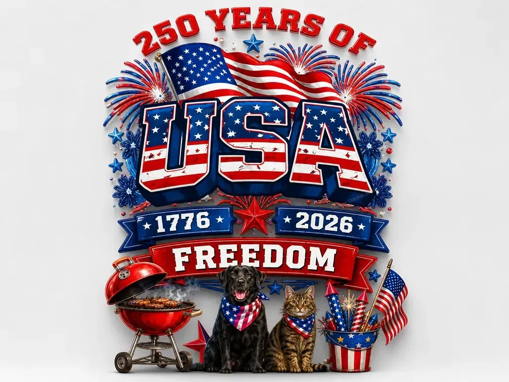 4th of July Shirt and Sign