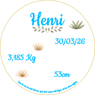 Plaque ronde naissance jungle.xs