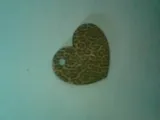 [Laser cut and engrave] Leopard Print Heart Shaped Pendant Charm