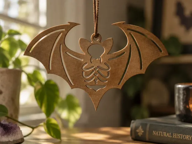 Skeleton Bat Hanging Ornament for Halloween Decor