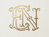 [Laser cut and engrave] EN Elegant Wedding Monogram – Refined Interlocked Couple Initials for Laser Cut Signs, Cake Toppers, Invitations & Engraving