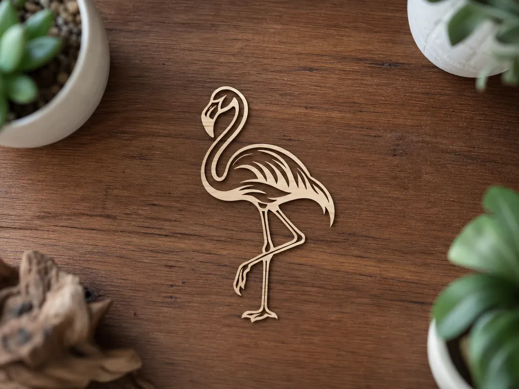 Flamingo - Laser Cutting Wall Art Design