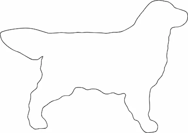 Simple Golden Retriever Silhouette.xs