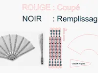 [Laser cut and engrave] Éventail pliable en bois avec motif floral