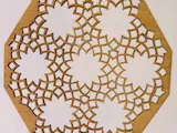 [Laser cut and engrave] Geometric Christmas Tree Decoration (number 5 of 6)