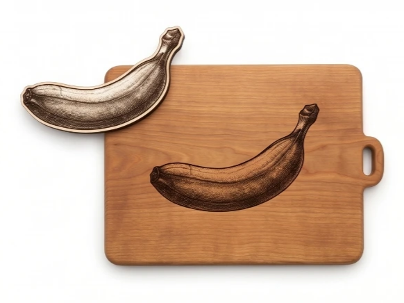Bananenmotiv- zum ausschneiden oder gravieren