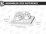 [Laser cut and engrave] Flower Shaped Embroidery Floss Organizer with Thread Bobbins Laser Cut Bundle. Crafting and Sewing