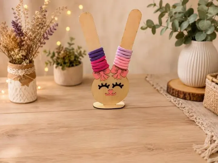 Bunny Ear Hair Tie Holder and Scrunchie Organizer