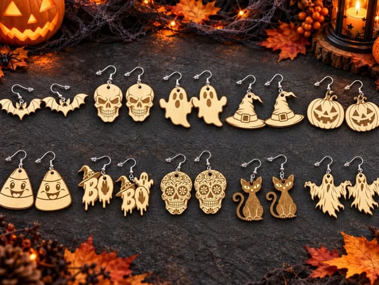 10-Piece Halloween Earring Collection