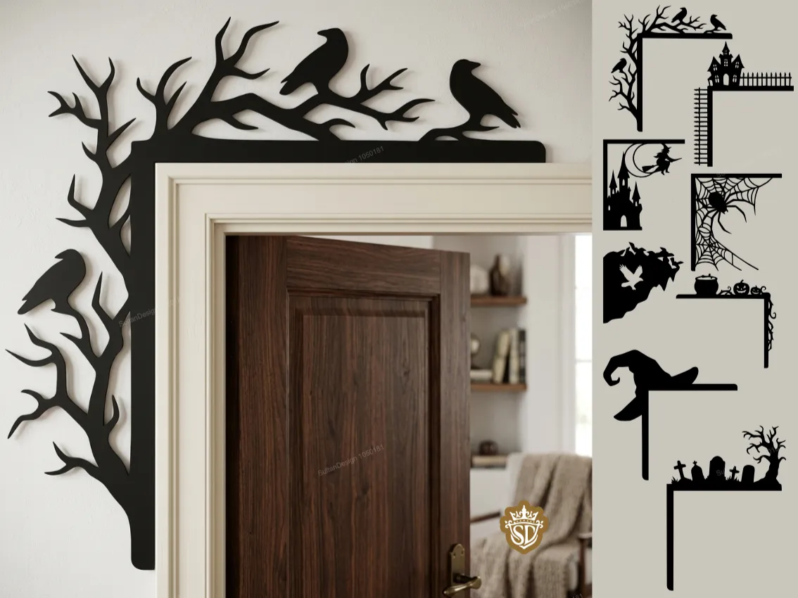 Halloween Door Corner Decor SVG Bundle
