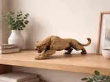 [Laser cut and engrave] Puma Laser Cut File | Running Wild Cat Wall Art (Digital Download)