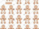[Laser cut and engrave] Ornement de Noël en forme de bonhomme en pain d'épice avec initiale