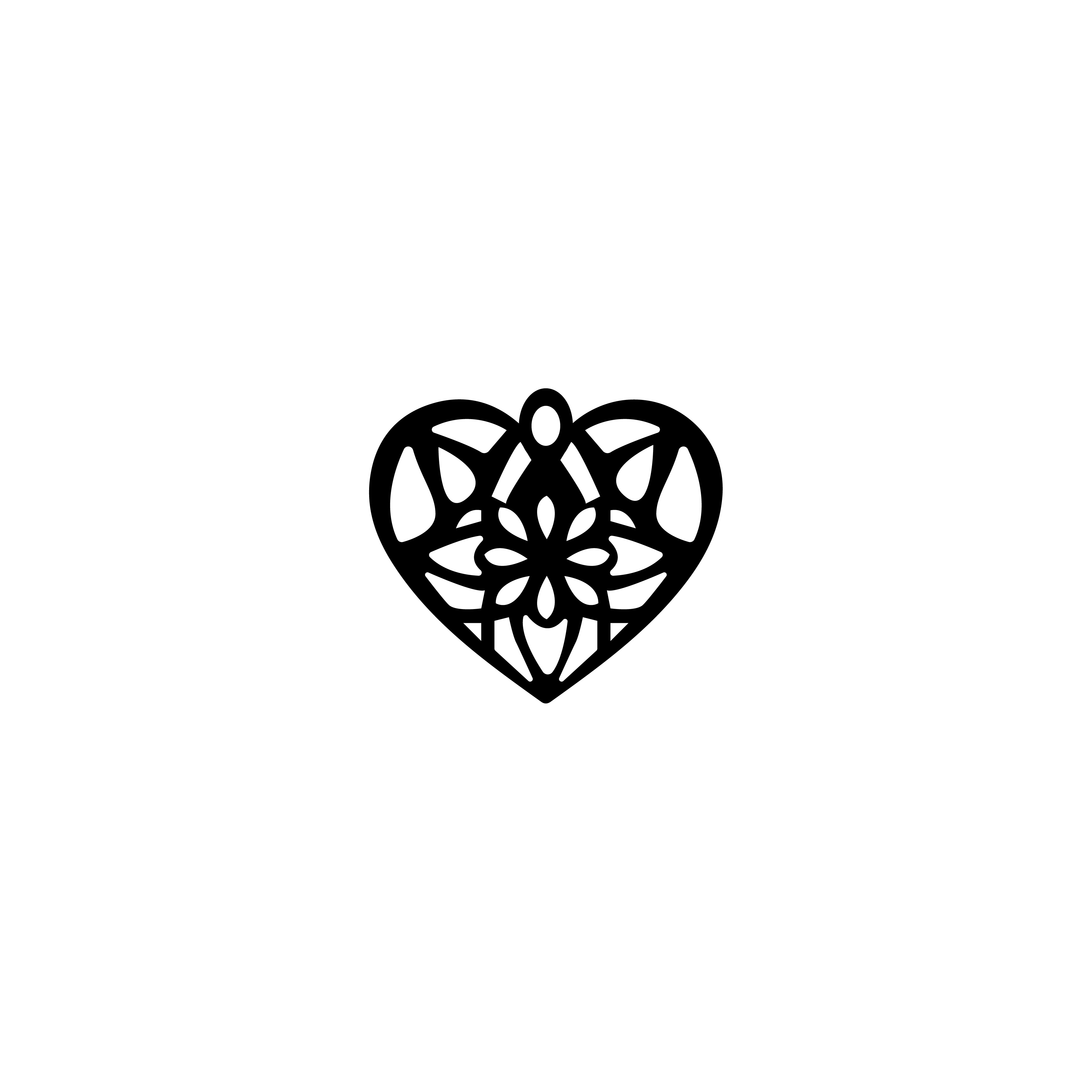 [Laser cut and engrave] Heart-Shaped Wooden Dangle Earrings with Cutout Patterns