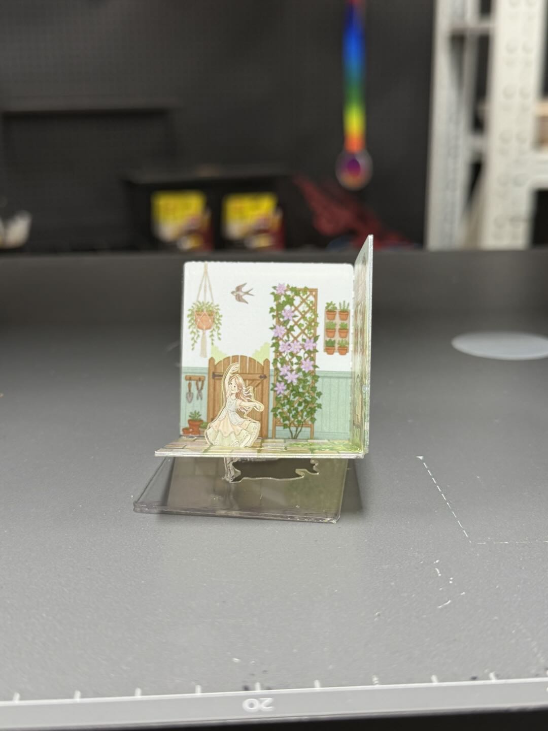 Miniature Garden Diorama with Dancing Ballerina Figure instruction: step 4 - 