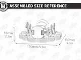 [Laser cut and engrave] Flower Shaped Embroidery Floss Organizer with Thread Bobbins Laser Cut Bundle. Crafting and Sewing
