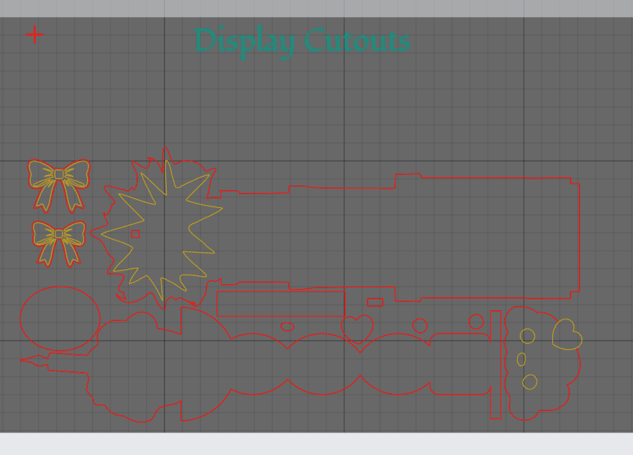 Présentoir d’anniversaire (interchangeable) instruction: step 2 - Découpez et peignez les parties d’exposition