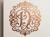 [Laser cut and engrave] 4 Decorative Letter D Monogram Logos