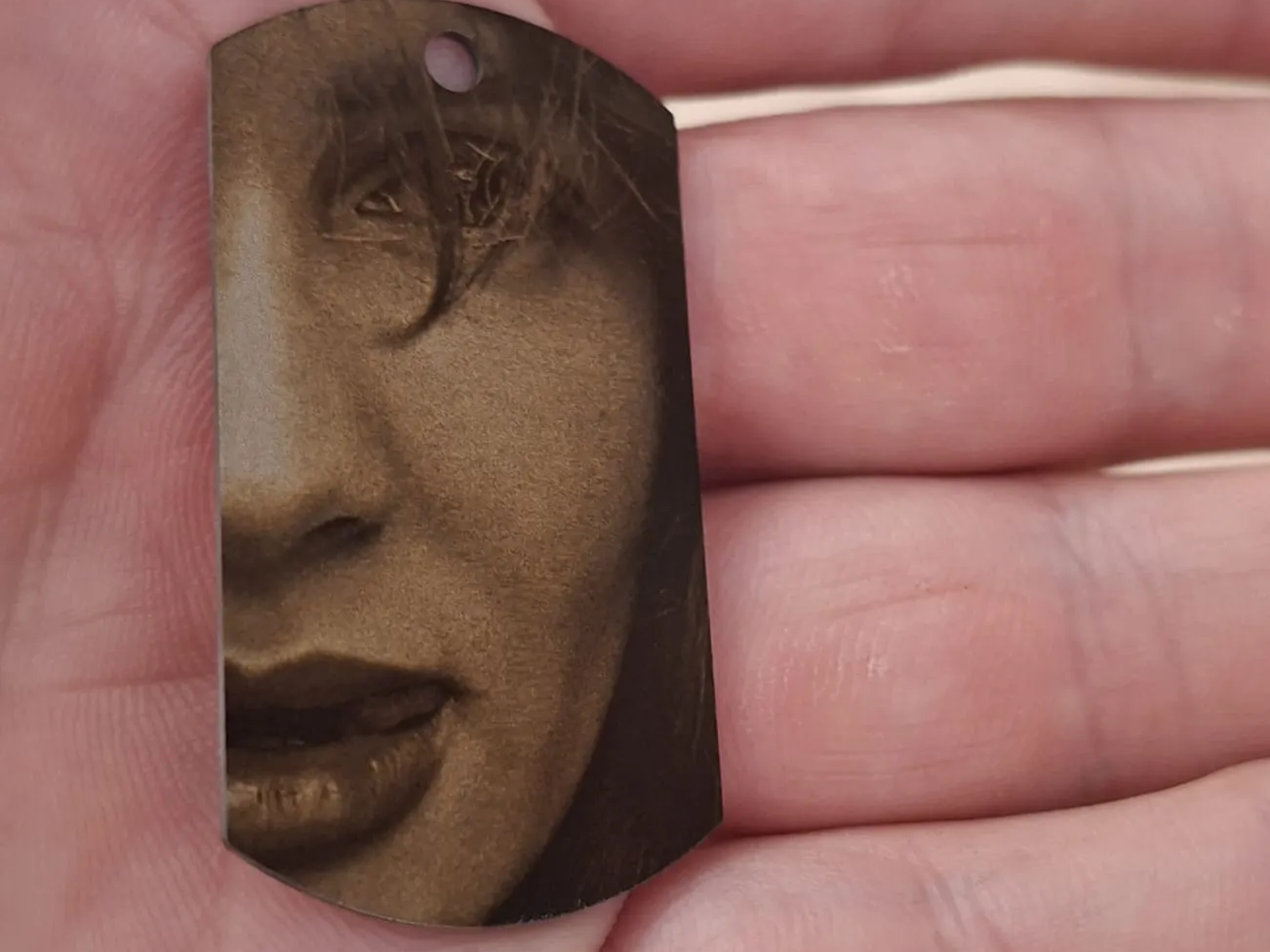 Aluminium dogtag