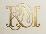[Laser cut and engrave] RM Elegant Signature Monogram – Sophisticated R & M Initial Emblem for Luxury Weddings, Invitations, Engraving & Laser Cut Décor