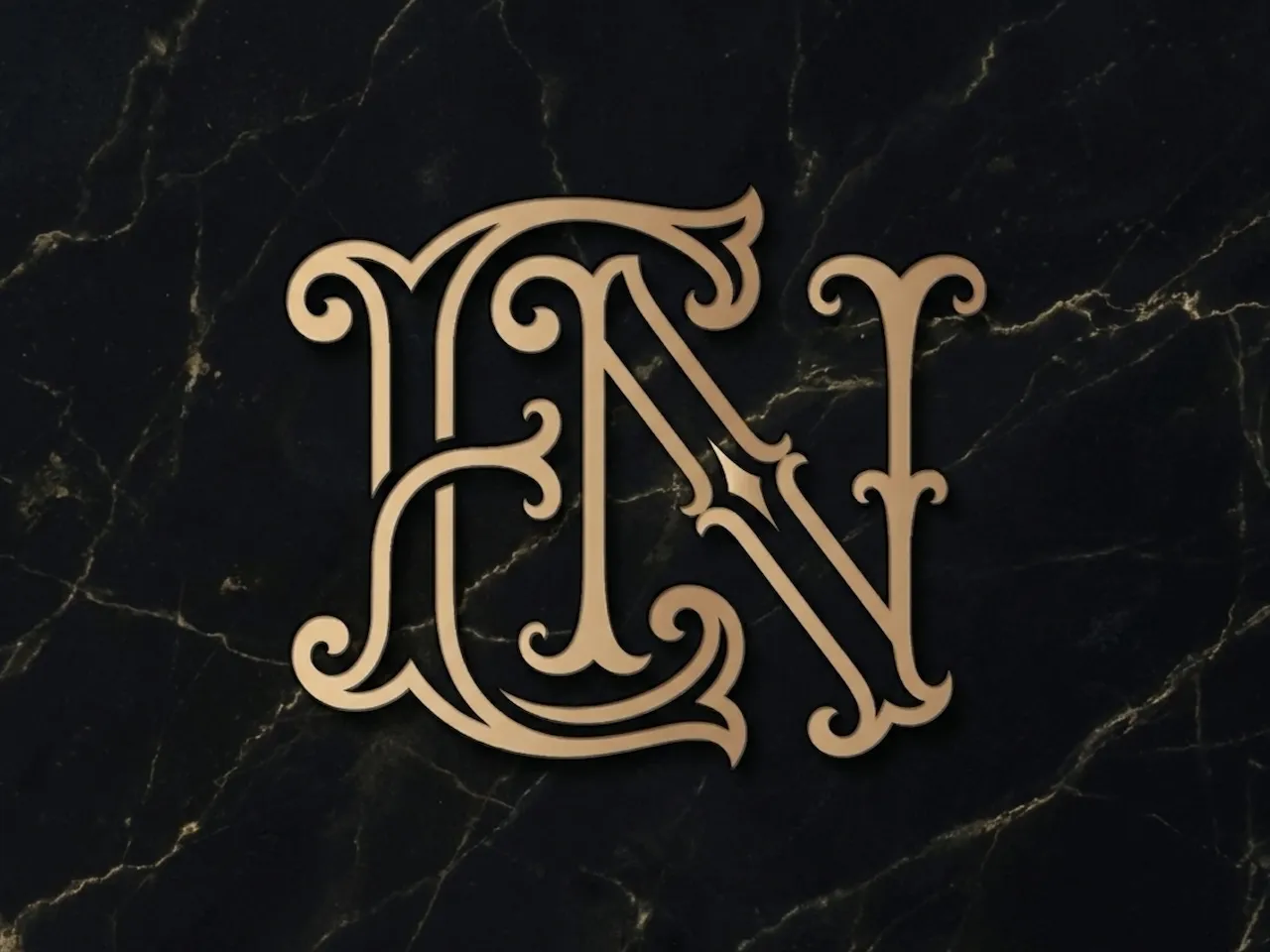 [Laser cut and engrave] EN Elegant Wedding Monogram – Refined Interlocked Couple Initials for Laser Cut Signs, Cake Toppers, Invitations & Engraving