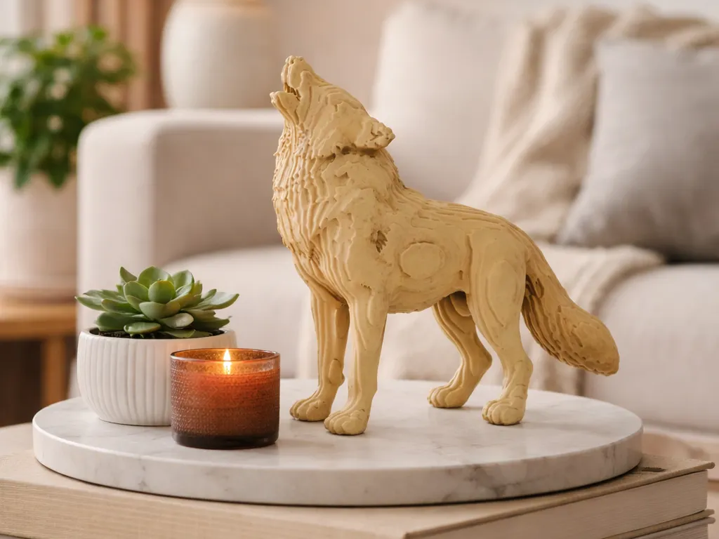 Layered Wolf Laser Cut File SVG | 3mm Wood 3D Wall Art (Digital Download)