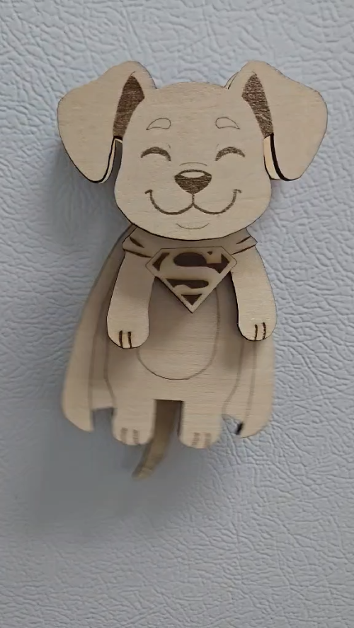 [Laser cut and engrave] Krypto Magnet Hanger