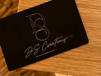 [Laser cut and engrave] Carte de visite noire avec logo DS Creations