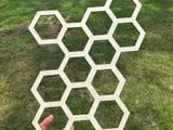 [Laser cut and engrave] Honeycomb Pattern Geometric Wall Art Panel