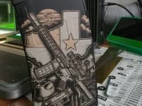 [Laser cut and engrave,Screen printing] Lone Star