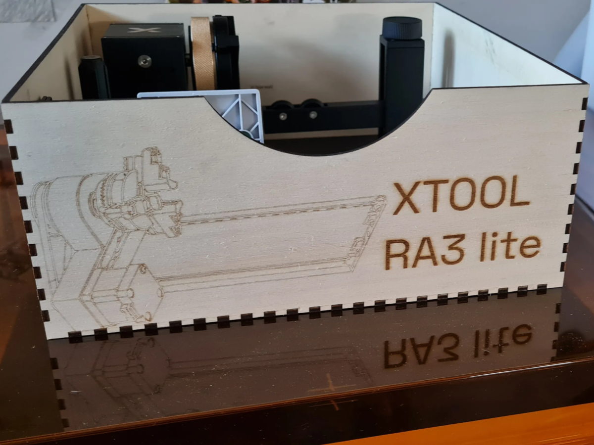 Holzkiste zur Aufbewahrung für XTOOL M2 Zubehör & XTOOL RA3 lite