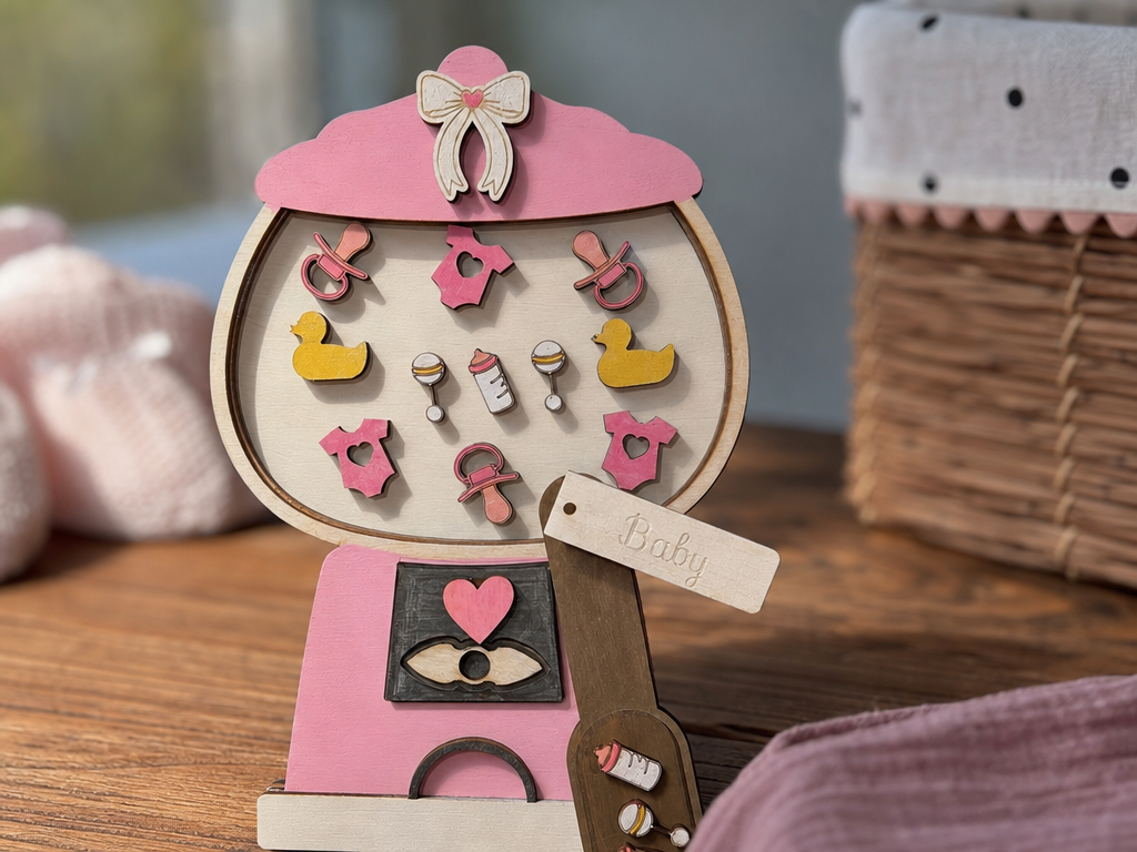 Baby Themed Gumball Machine Shelf Sitter