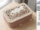 [Laser cut and engrave] Crochet Storage Baskets and Accessories with Decorative Wooden Lids Laser Cut Bundle
