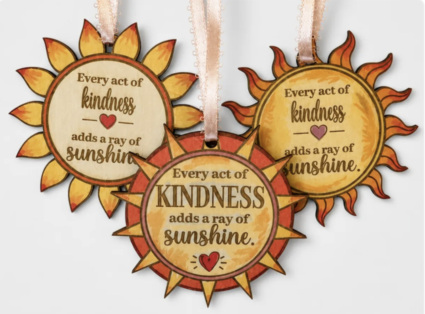 [Laser cut and engrave] The Kindness Sun Project-EveryAct of Kindness Adds a Ray of Sunshine Campaign
