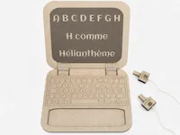 [Laser cut and engrave] Ordinateur jouet éducatif en bois