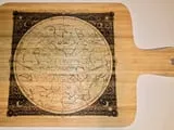 [Laser cut and engrave] Born Under These Stars — Idaho Falls Birth Board