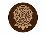 [Laser cut and engrave,Other] Round Wooden Coasters with Floral Rose Motifs