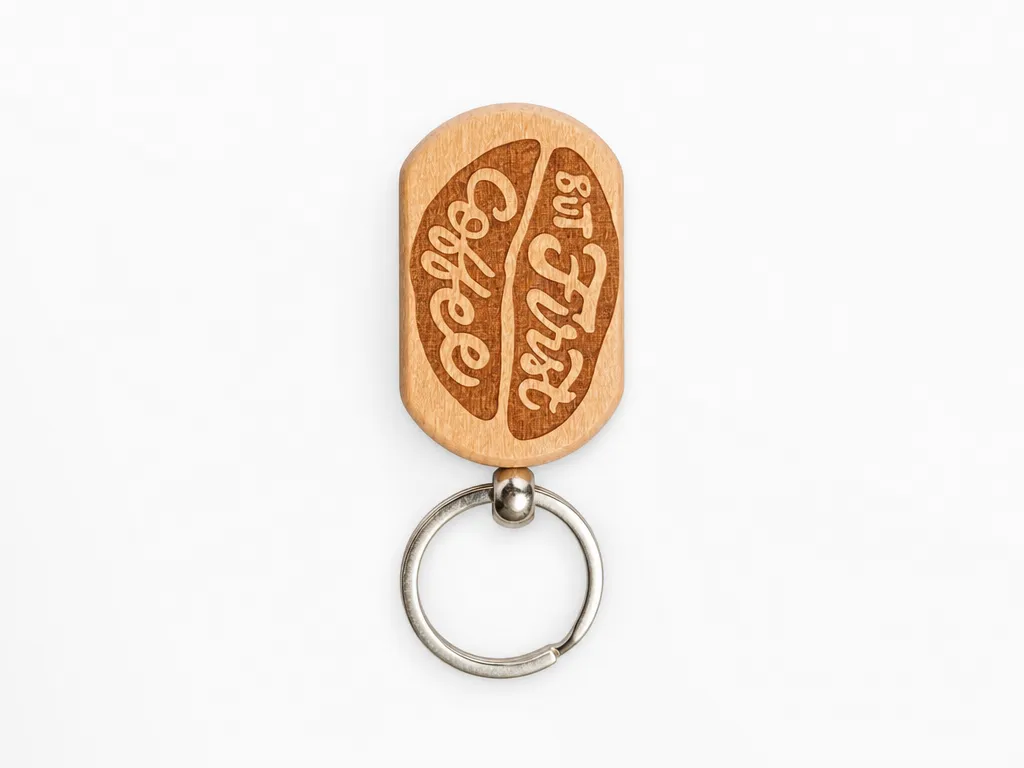 But First Coffee - Keychain