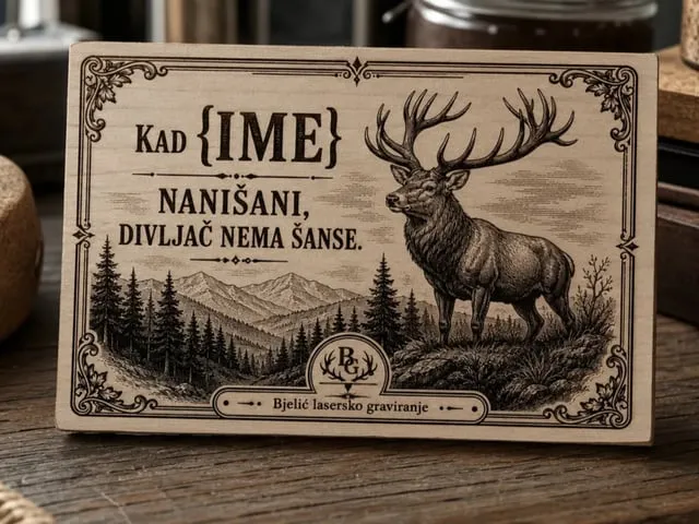 Personalizirana slika prilagođena za lovce