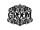 [Laser cut and engrave] Panneau décoratif Groom Husband To Be avec motifs floraux