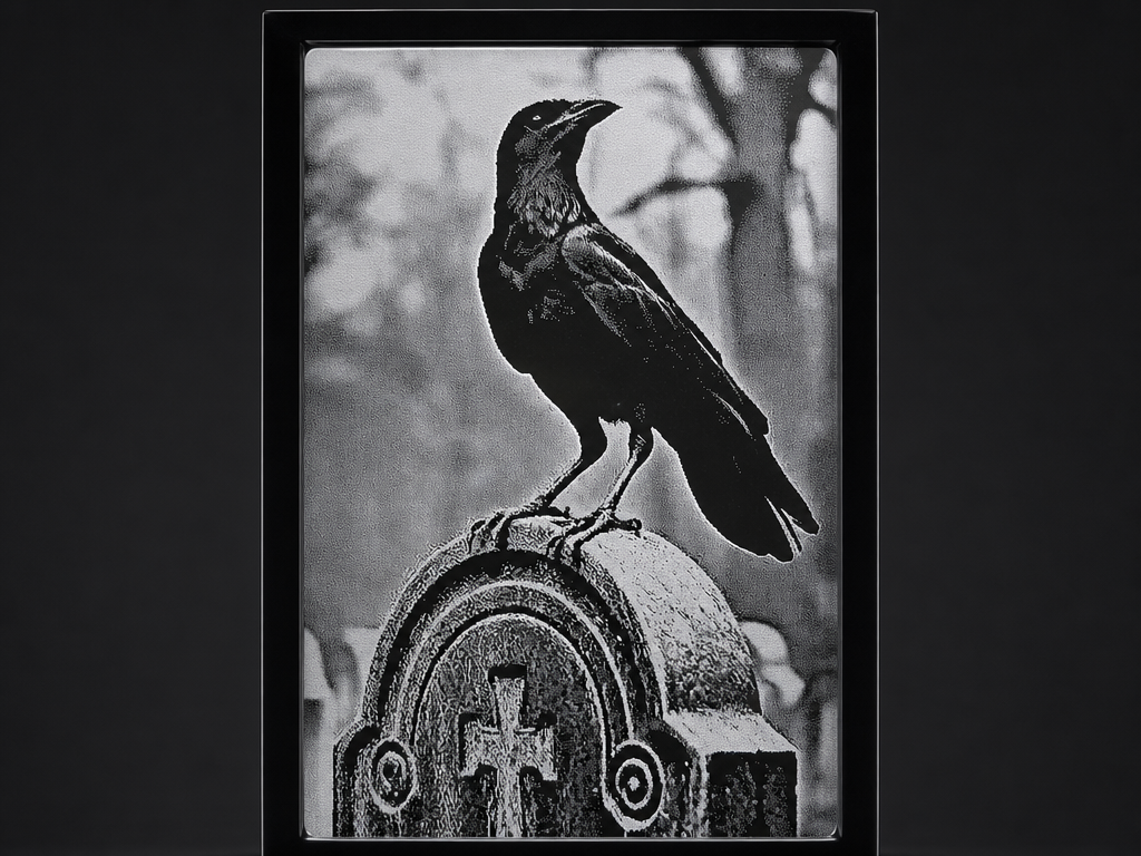 Raven on a Gravestone - Business card