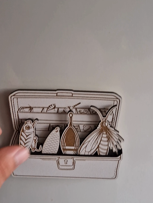 [Laser cut and engrave] 5-in-1 Fishing Tackle Box Magnet Set – Laser Cut Files
