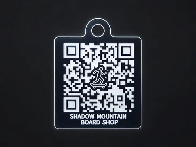 QR Code Tag for Shadow Mountain Board Shop