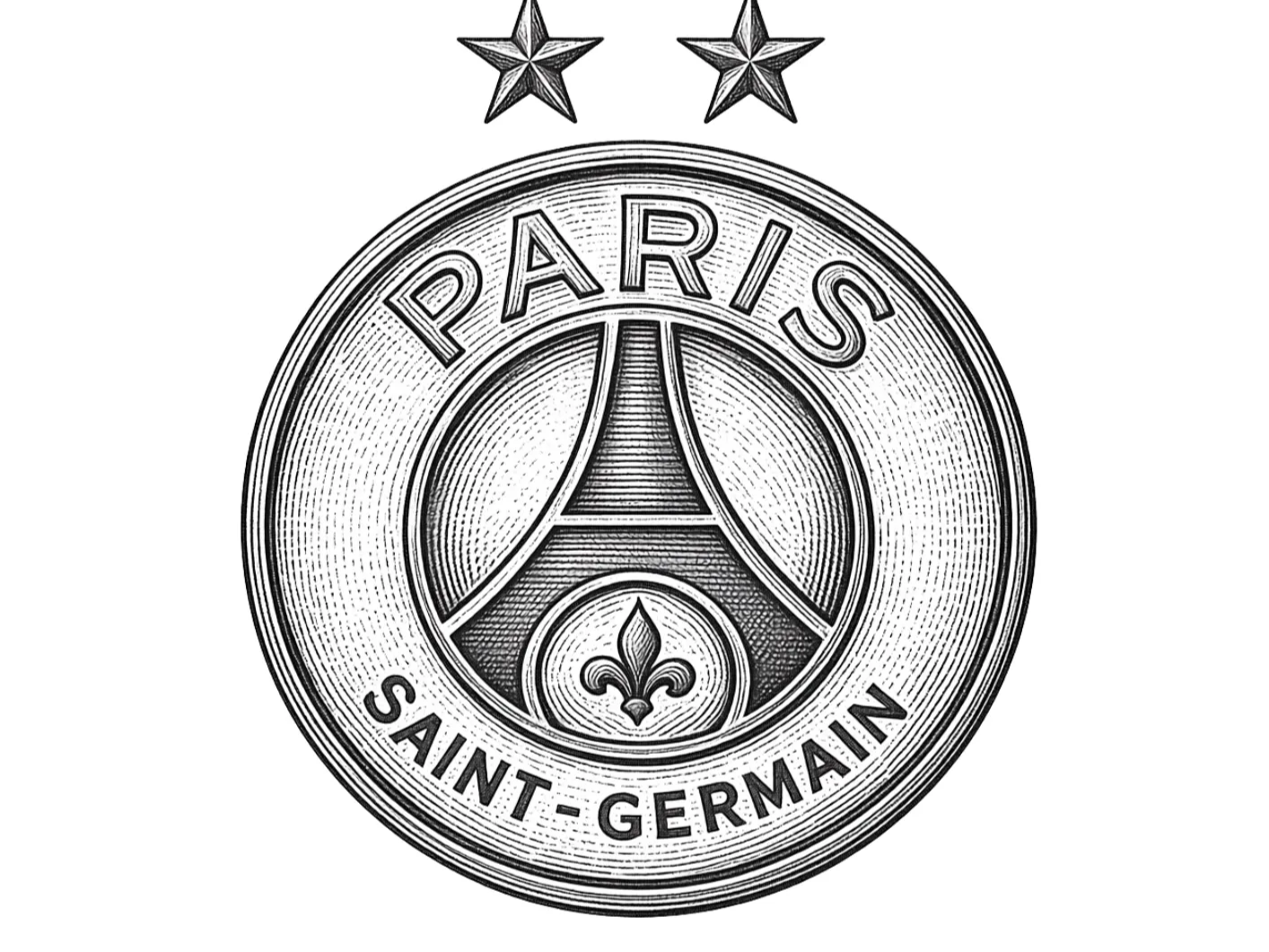 Logo PSG 2 étoiles