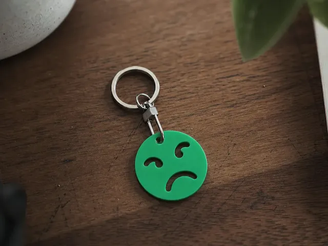 Funny Dizzy Expression Keychain