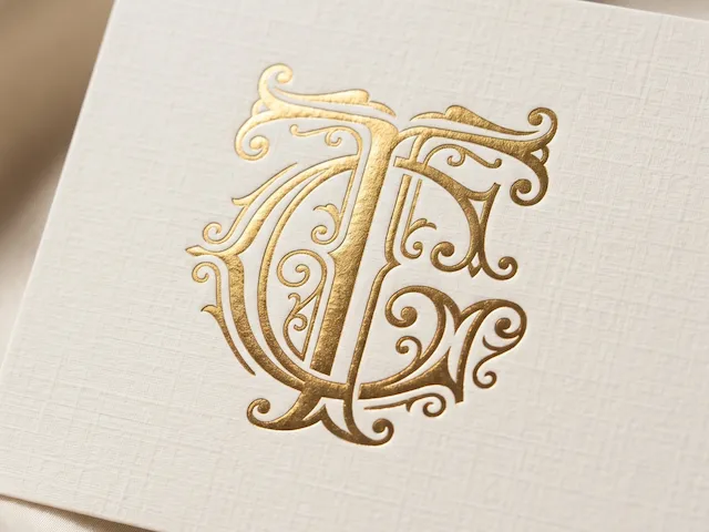 TG Elegant Wedding Monogram – Luxurious Intertwined Couple Initials with Ornate Calligraphic Detail for Laser Cut Signs, Cake Toppers & Engraving