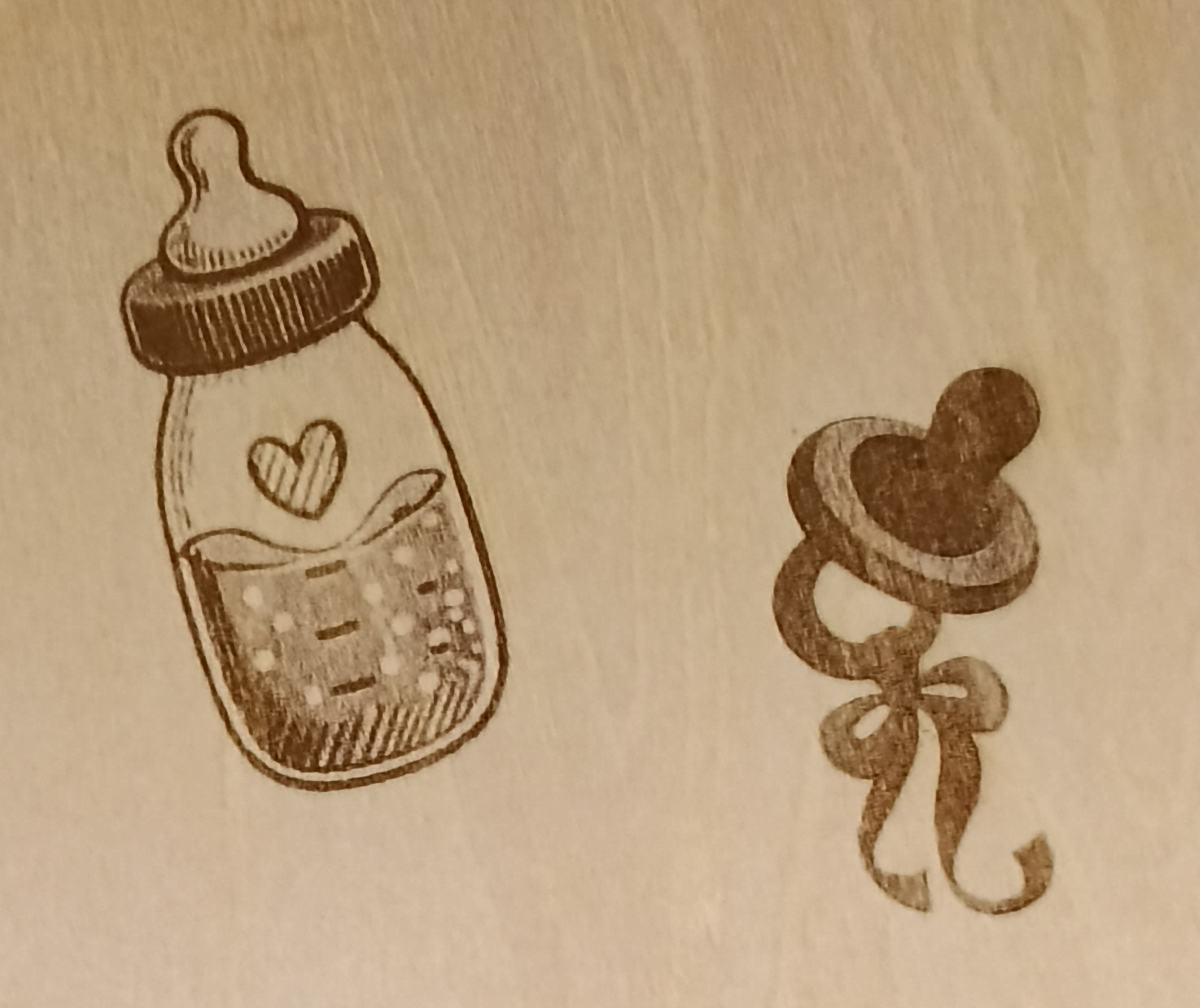 [Laser cut and engrave] Cadre photo souvenir pour le suivi mensuel de bébé