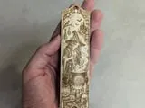 [Laser cut and engrave] Witch Brewing Potion Gothic Bookmark with Moon and Cauldron Illustration
