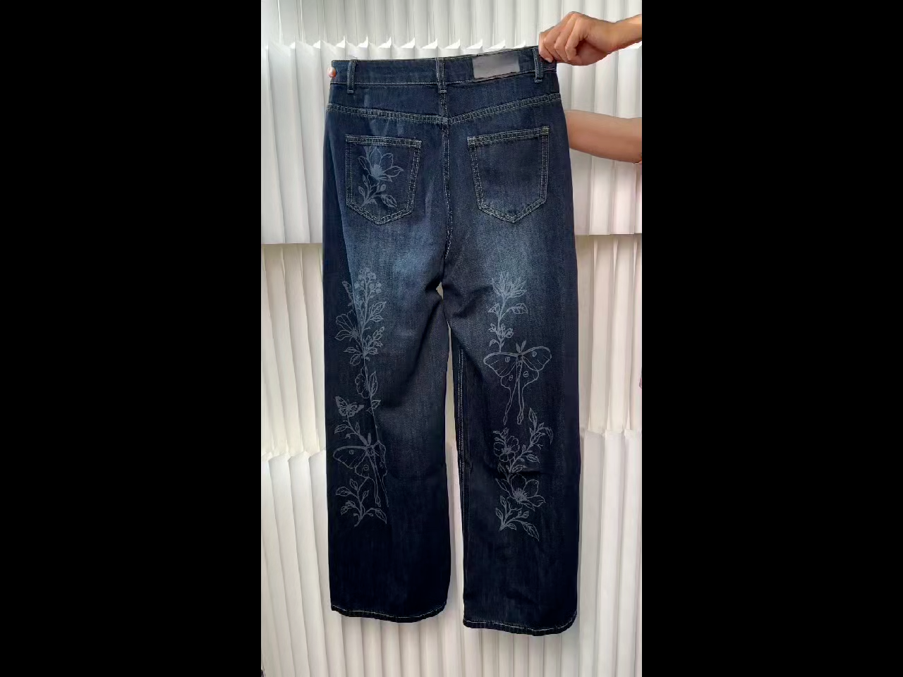 Art Pattern Decorated Daily Jeans