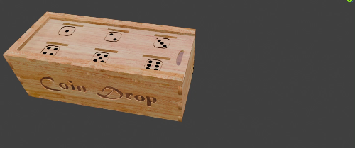 [Laser cut and engrave] Wooden Coin Drop Game Box with Sliding Lid, Penny Drop Box SV, 5 Lid Options Included